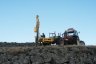  - Working at 1900 feet next to the Scottish/English border in the Cheviot hills.  This 2.3 metre post was driven right in without the use of a rock spike.